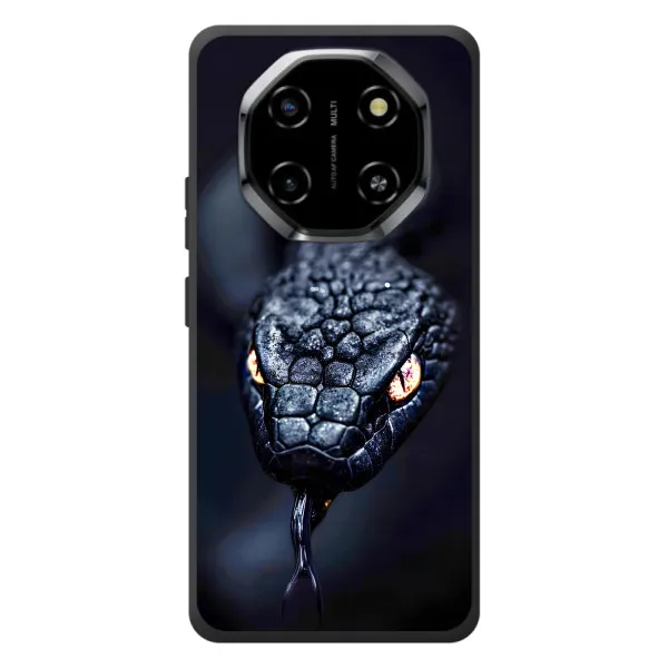 Чехол с принтом «Черная змея» для Blackview Shark 6 Чехол с принтом «Черная змея» для Blackview Shark 6