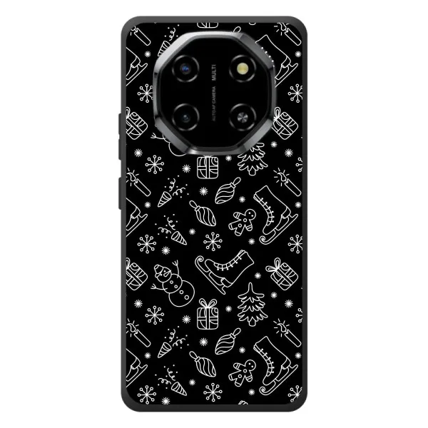 Чехол с принтом «Новогодний фон» для Blackview Shark 6