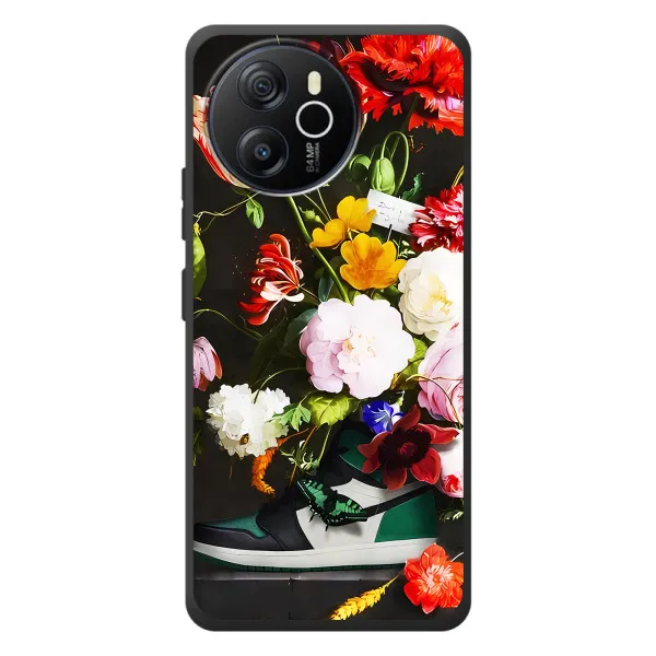 Чохол з принтом «Nike цветы» для Blackview Shark 8