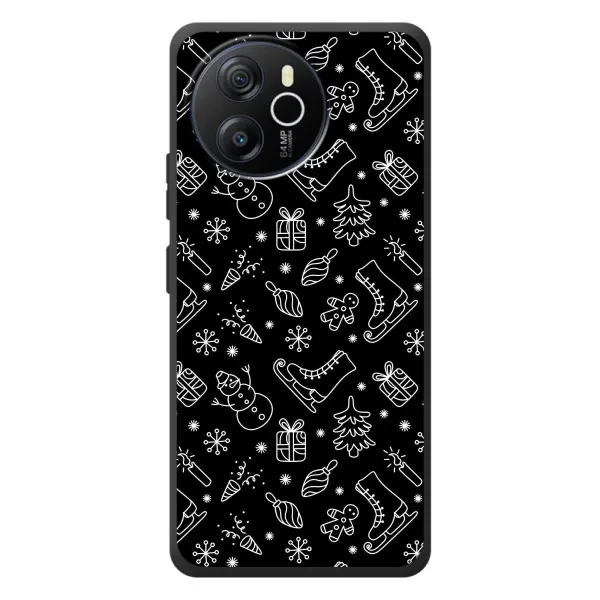 Чехол с принтом «Новогодний фон» для Blackview Shark 8