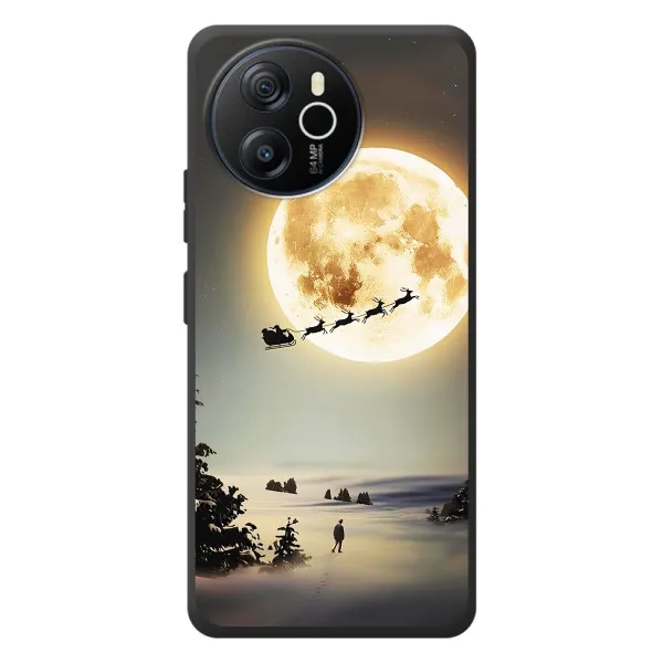 Чехол с принтом «Санта на луне» для Blackview Shark 8