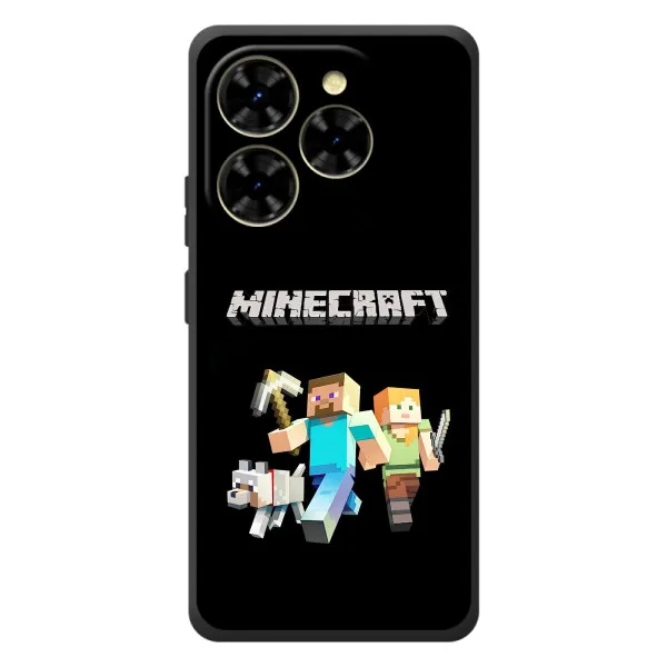 Чехол с принтом «герои Minecraft» для Blackview Shark 9