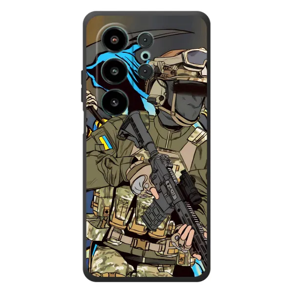 Чохол з принтом «Воїн ЗСУ» для Blackview Wave 10
