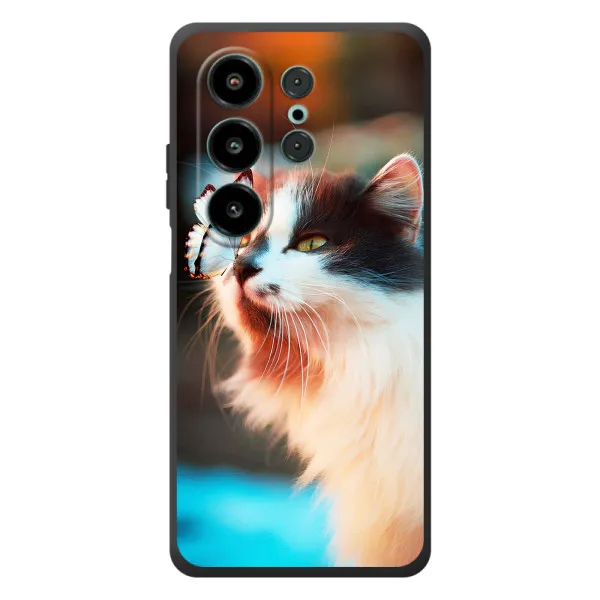 Чехол с принтом «Котик с бабочкой» для Blackview Wave 10