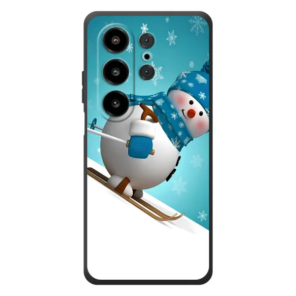 Чехол с принтом «Снеговик на лыжах» для Blackview Wave 10