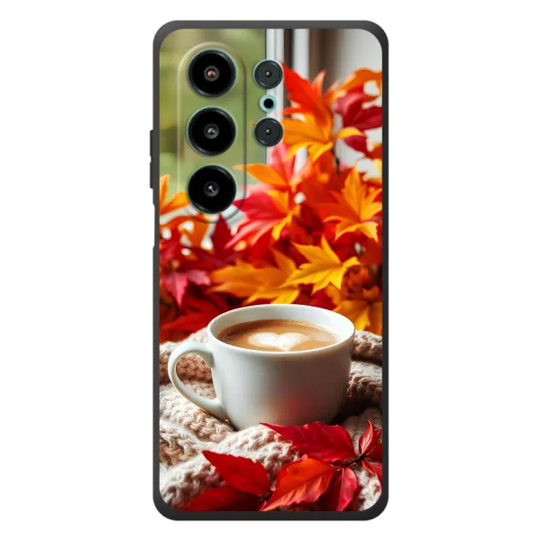 Чехол с принтом «Кофе и листья» для Blackview Wave 10