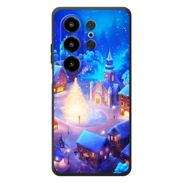 Чехол с принтом «Рождественский город» для Blackview Wave 10