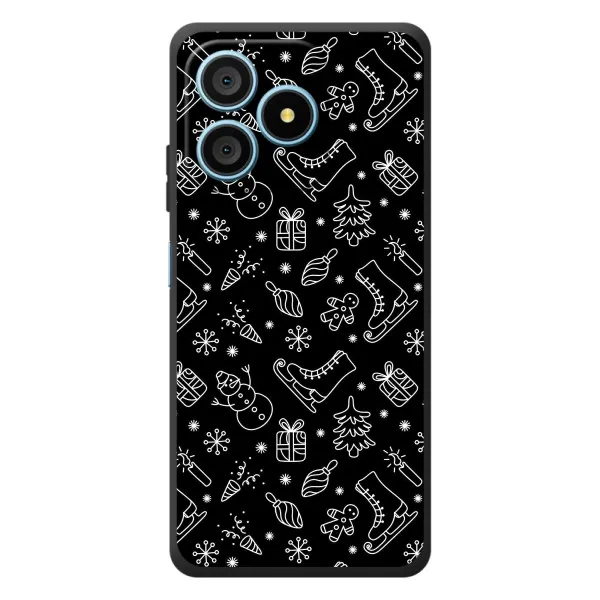 Чохол з принтом «Новорічний фон» для Blackview Wave 9C Чохол з принтом «Новорічний фон» для Blackview Wave 9C