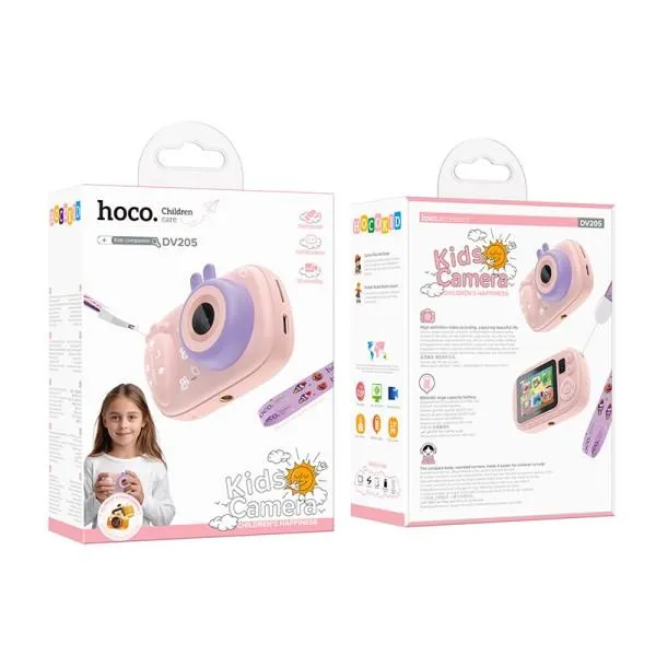 Детская фотокамера Hoco DV205 Dual-camera — Розовый — фото 2