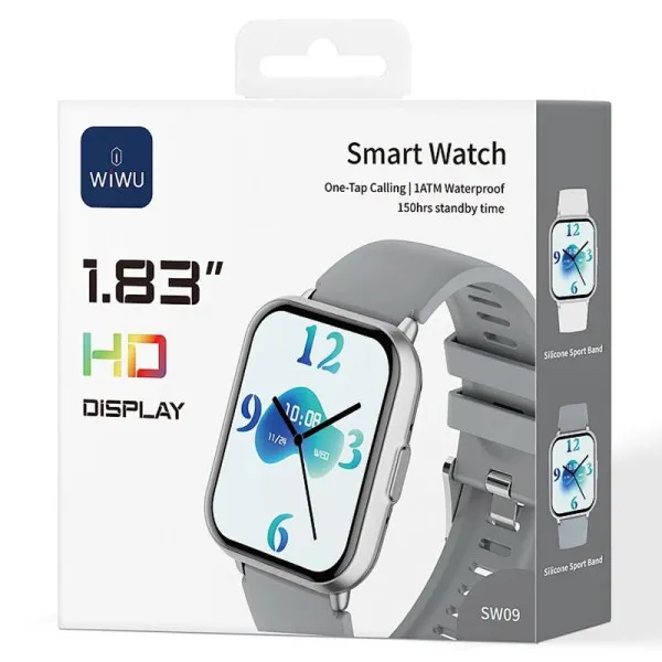Смарт-часы WiWU SW09 Smart sports watch (call version) — Серебряный — фото 5