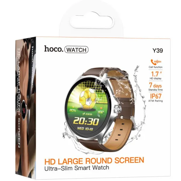 Смарт-часы Hoco Y39 Smart sports watch (call version) — Серебряный — фото 2
