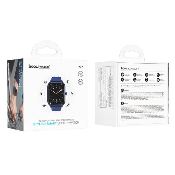 Смарт-часы Hoco Y27 Smart sports watch (call version) — Blue — фото 5