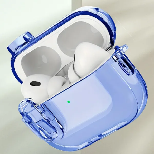 Футляр TPU Colorful для наушников Airpods Pro 2 / Pro — Blue — фото 4