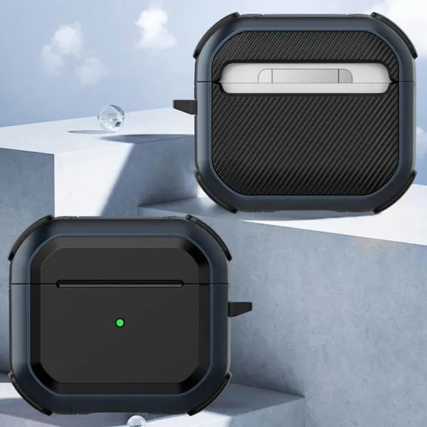 Футляр противоударный Black ed. для наушников Airpods 3 — Blue — фото 2