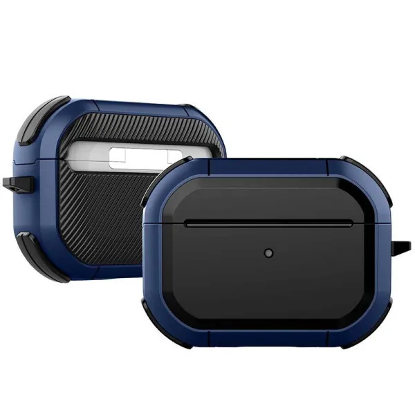 Футляр противоударный Black ed. для наушников Airpods Pro — Blue
