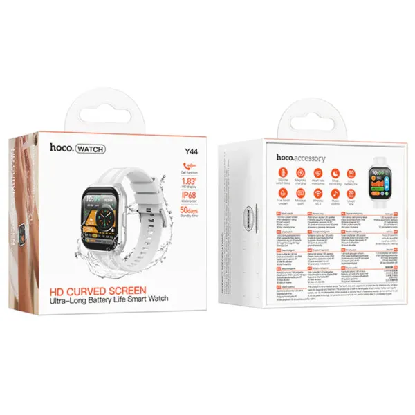 Смарт-часы Hoco Y44 Smart sports watch (call version) — Серебряный — фото 3