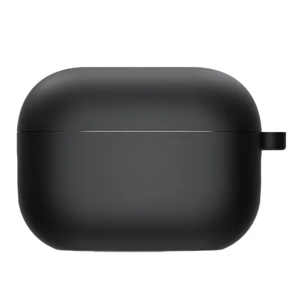 Силіконовий футляр з мікрофіброю для навушників Airpods 4 / 5 — Чорний