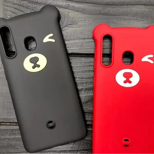 3D чехол Bear для Samsung A20/A30/A50 (2019) — Красный — фото 1