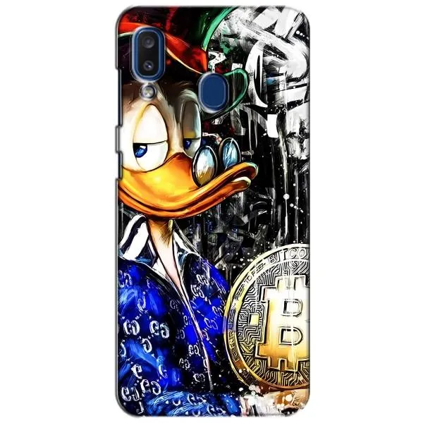 Чехол с принтом «Биткойн Скрудж» для Samsung Galaxy a20 2019 (A205F)