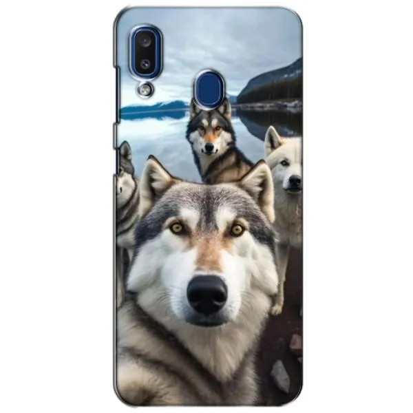 Чехол с принтом «Селфи ХАски» для Samsung Galaxy a20 2019 (A205F) Чехол с принтом «Селфи ХАски» для Samsung Galaxy a20 2019 (A205F)