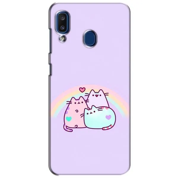 Чохол з принтом «Радужний котик» для Samsung Galaxy a20 2019 (A205F)
