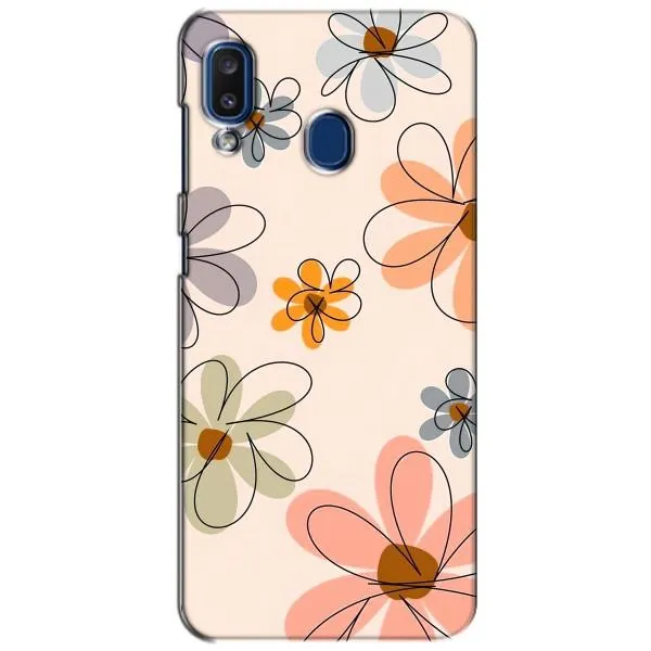 Чехол с принтом «Разноцветные цветы» для Samsung Galaxy a20 2019 (A205F)