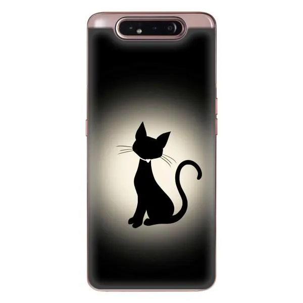 Чехол с принтом «Силуэт котика» для Samsung Galaxy a80 2019 ( A805F ) Чехол с принтом «Силуэт котика» для Samsung Galaxy a80 2019 ( A805F )