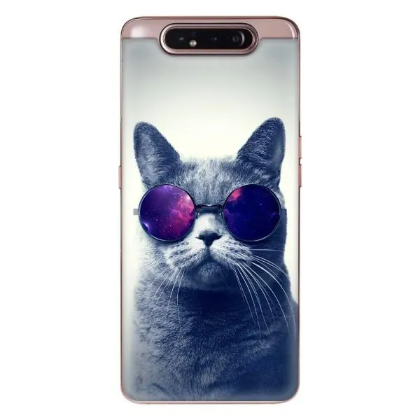 Чехол с принтом «Стильный кот» для Samsung Galaxy a80 2019 ( A805F ) Чехол с принтом «Стильный кот» для Samsung Galaxy a80 2019 ( A805F )