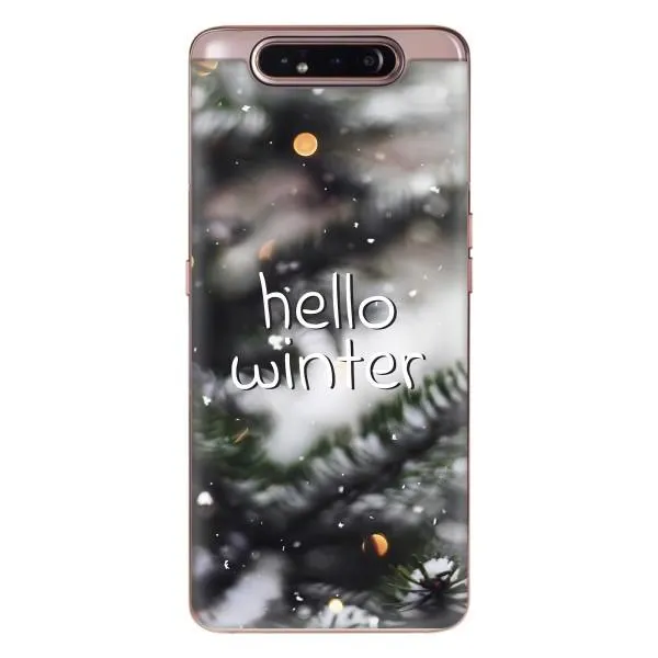 Чехол с принтом «Hello winter» для Samsung Galaxy a80 2019 ( A805F )