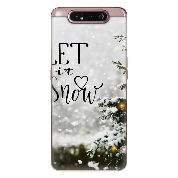 Чехол с принтом «Let it snow» для Samsung Galaxy a80 2019 ( A805F )