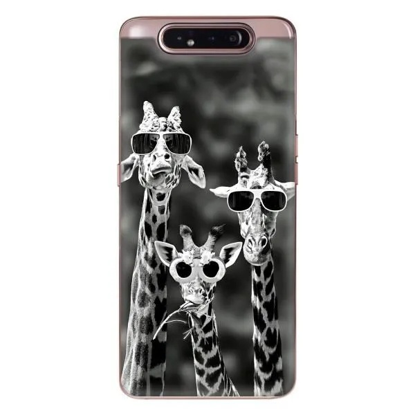 Чехол с принтом «Жирафы в очках» для Samsung Galaxy a80 2019 ( A805F ) Чехол с принтом «Жирафы в очках» для Samsung Galaxy a80 2019 ( A805F )