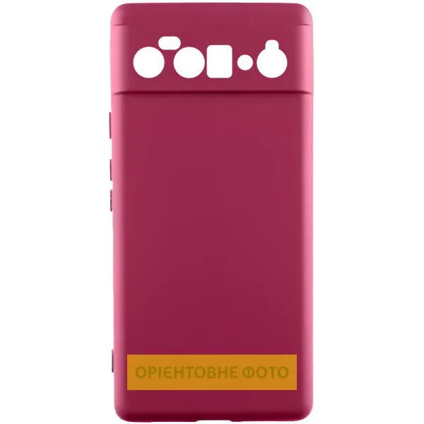 Чехол TPU GETMAN Liquid Silk Full Camera для Google Pixel 10 Pro XL — Бордовый