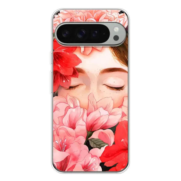 Чехол с принтом «Глаза в цветах» для Google Pixel 10 Pro XL