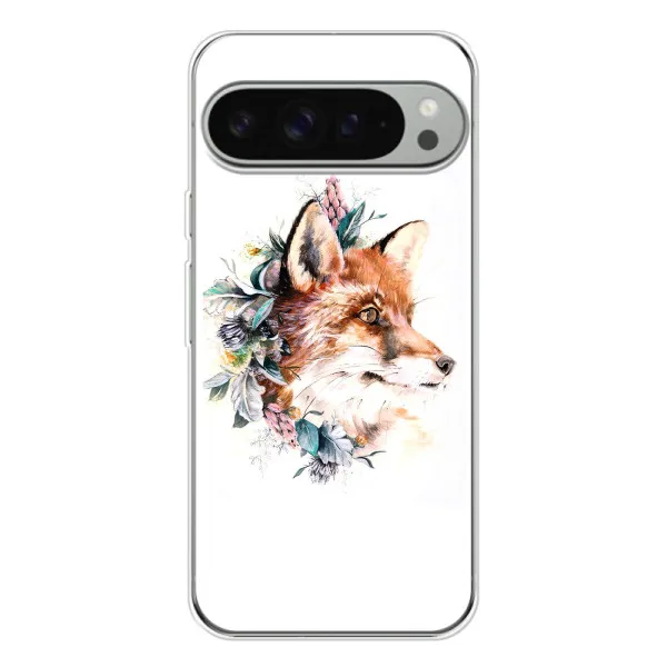 Чехол с принтом «Лисичка в цветочках» для Google Pixel 10 Pro XL Чехол с принтом «Лисичка в цветочках» для Google Pixel 10 Pro XL
