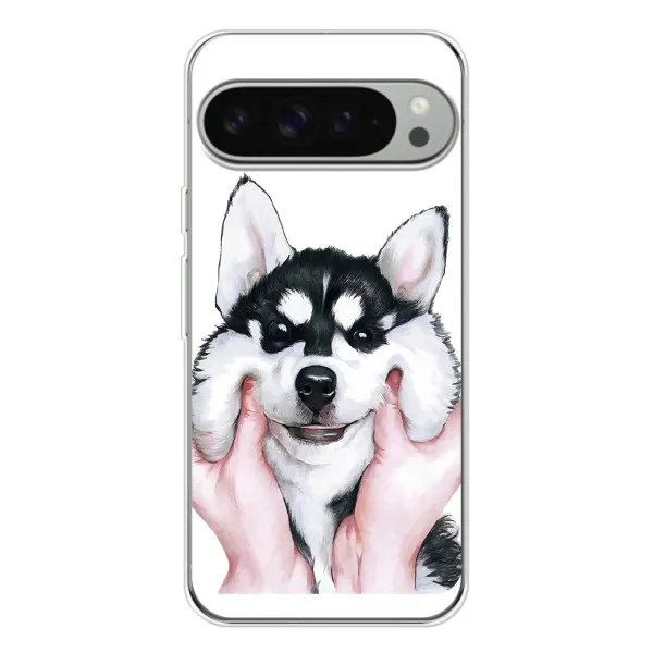 Чехол с принтом «Довольный Хаски» для Google Pixel 10 Pro XL