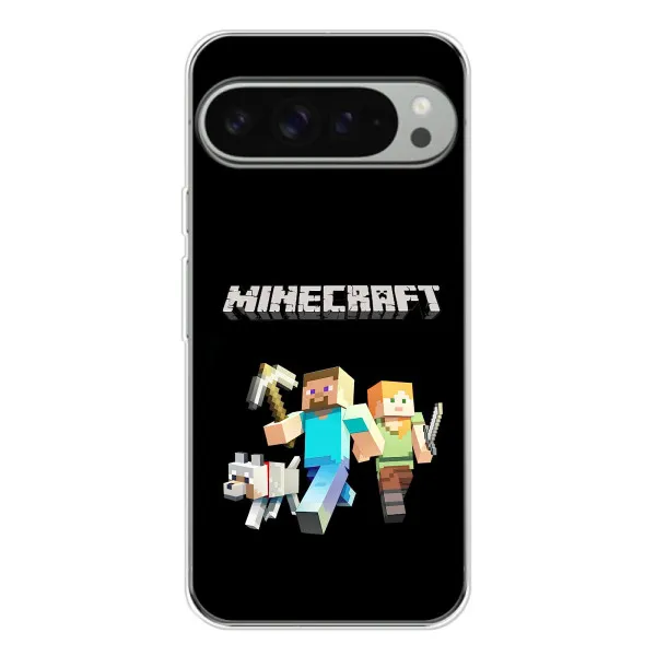 Чехол с принтом «герои Minecraft» для Google Pixel 10 Pro XL