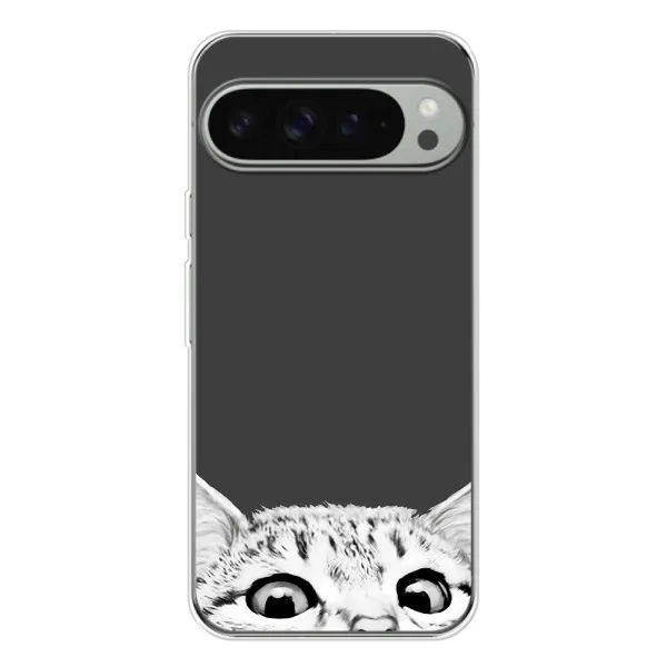 Чехол с принтом «Выглядывает кот» для Google Pixel 10 Pro XL Чехол с принтом «Выглядывает кот» для Google Pixel 10 Pro XL