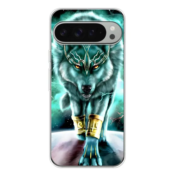 Чехол с принтом «Яркий волк» для Google Pixel 10 Pro XL