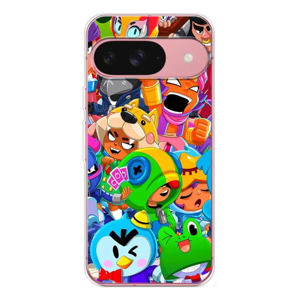 Чехол с принтом «герои Бравл Старс» для Google Pixel 10 Pro
