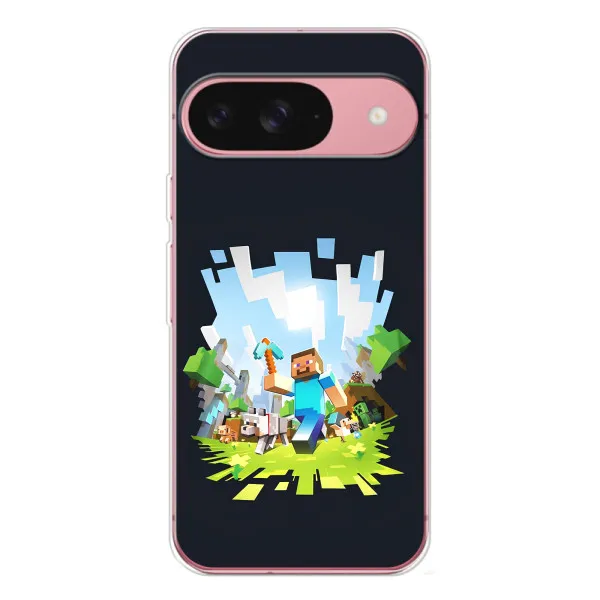 Чехол с принтом «персонажи Minecraft» для Google Pixel 10 Pro Чехол с принтом «персонажи Minecraft» для Google Pixel 10 Pro