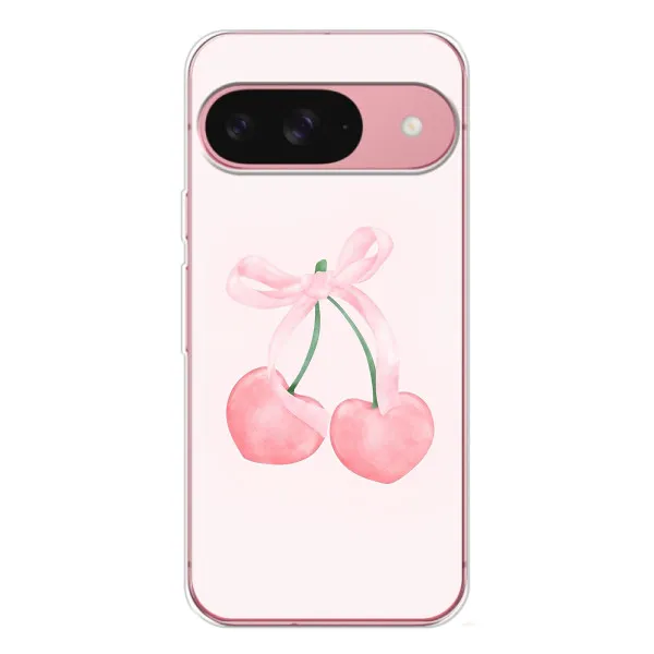 Чехол с принтом «Розовые вишни» для Google Pixel 10 Pro