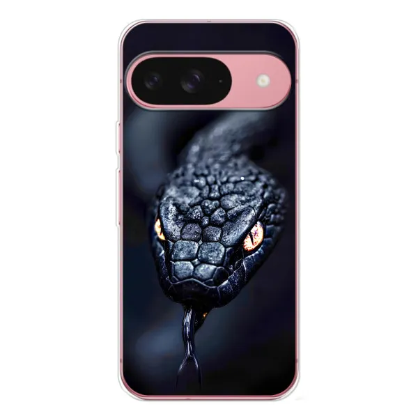 Чехол с принтом «Черная змея» для Google Pixel 10 Pro