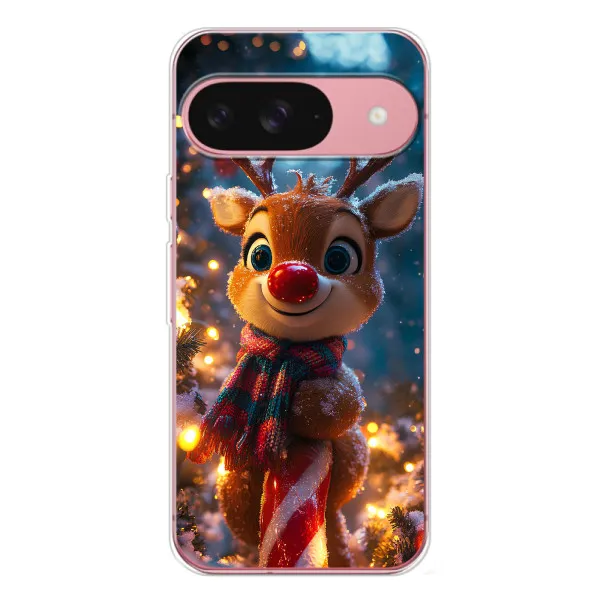 Чехол с принтом «Олень с шарфом» для Google Pixel 10 Pro
