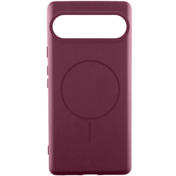 Чехол Silicone Cover Lakshmi (AA) with Magnetic Fit для Google Pixel 10 / 10 Pro / 11 / 11 Pro — Бордовый Чехол Silicone Cover Lakshmi (AA) with Magnetic Fit для Google Pixel 10 / 10 Pro / 11 / 11 Pro — Бордовый
