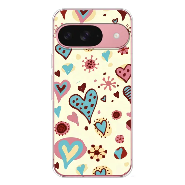 Чехол с принтом «Сердечки» для Google Pixel 10