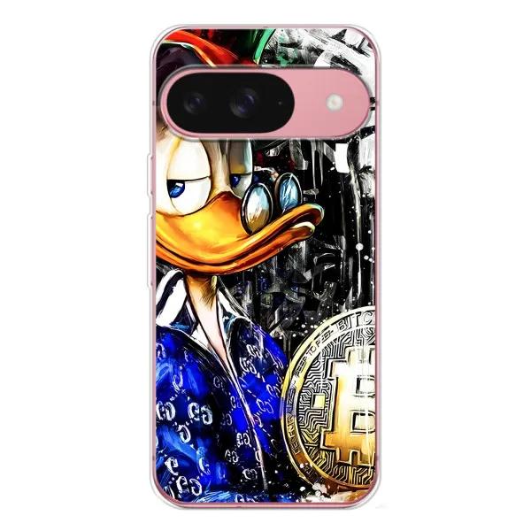 Чохол з принтом «Біткойн Скрудж» для Google Pixel 10