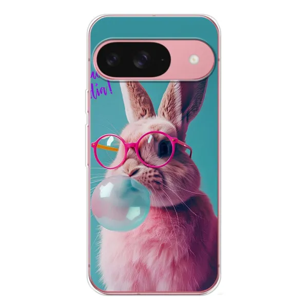 Чехол с принтом «Кролик в очках» для Google Pixel 10
