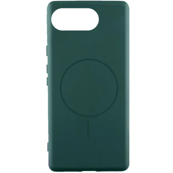 Чехол Silicone Cover Lakshmi (AA) with Magnetic Fit для Google Pixel 10a — Зеленый Чехол Silicone Cover Lakshmi (AA) with Magnetic Fit для Google Pixel 10a — Зеленый