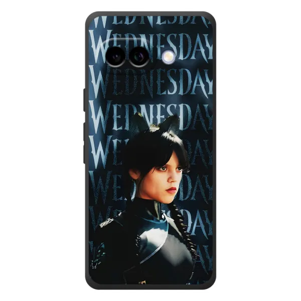 Чохол з принтом «Венздей кішка» для Google Pixel 10a Чохол з принтом «Венздей кішка» для Google Pixel 10a
