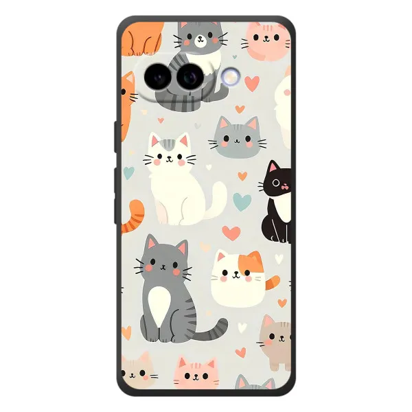 Чехол с принтом «Коллаж котов» для Google Pixel 10a